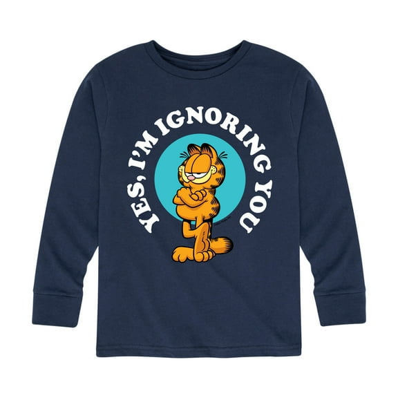 Garfield - Ignoring You - Toddler And Youth Long Sleeve Graphic T-Shirt