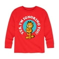 thumbnail image 1 of Garfield - Ignoring You - Toddler And Youth Long Sleeve Graphic T-Shirt, 1 of 5