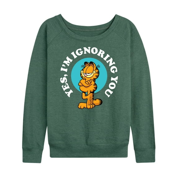 Garfield - Ignoring You - Women's Lightweight French Terry Long Sleeve Shirt