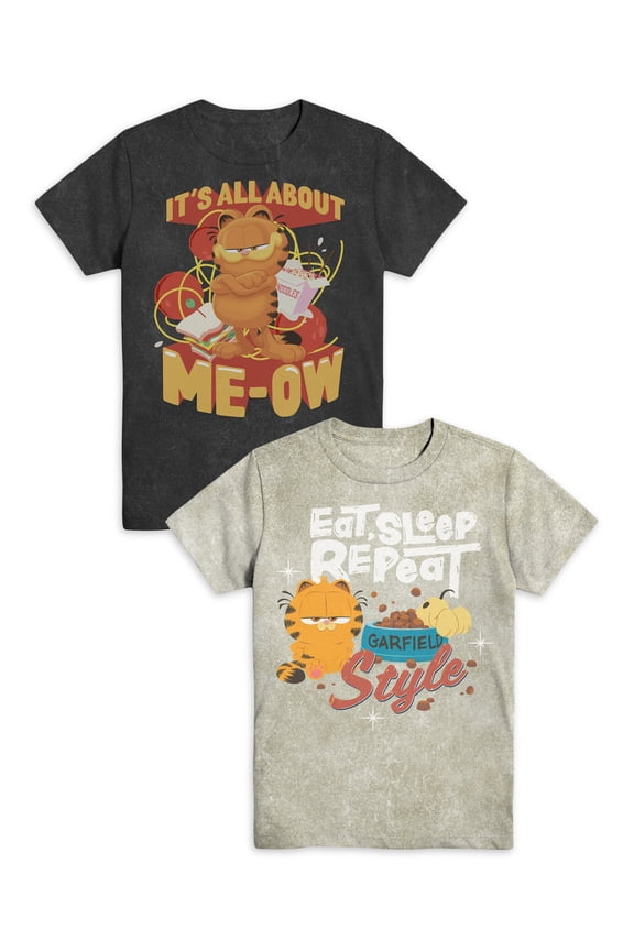 It's All About Style Boys Apparel, Graphic Crew Neck T-Shirt, 2-Pack, Sizes 4-18