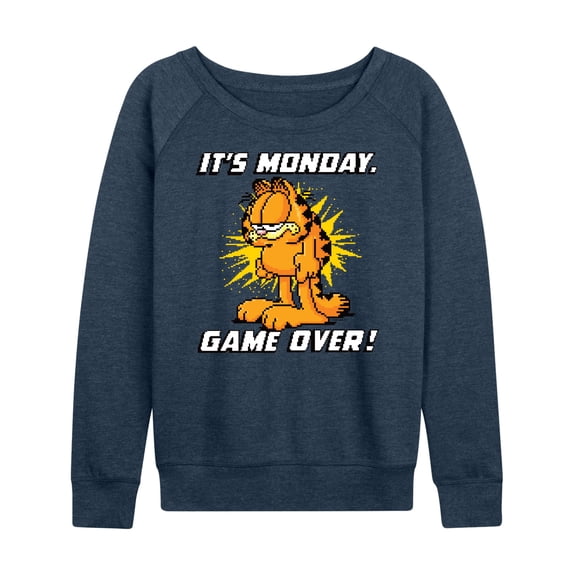 Garfield - It's Monday Garfield - Women's Lightweight French Terry Long Sleeve Shirt