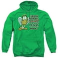 thumbnail image 1 of Garfield Ive Been Good Adult Pullover Hoodie Sweatshirt Kelly Green, 1 of 1