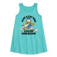 thumbnail image 1 of Garfield - Just A Cat Who Loves Chickens - Toddler & Youth Girls A-line Dress, 1 of 4