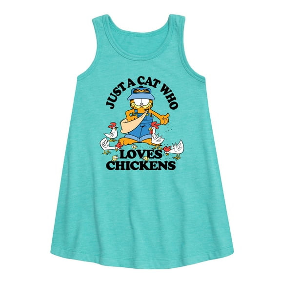 Garfield - Just A Cat Who Loves Chickens - Toddler & Youth Girls A-line Dress