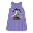 thumbnail image 1 of Garfield - Just A Cat Who Loves Chickens - Toddler & Youth Girls A-line Dress, 1 of 4