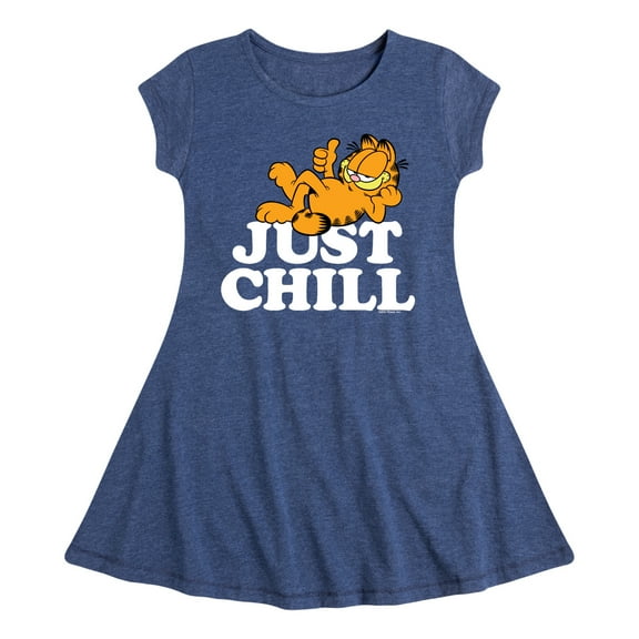 Garfield - Just Chill - Toddler And Youth Girls Fit And Flare Dress