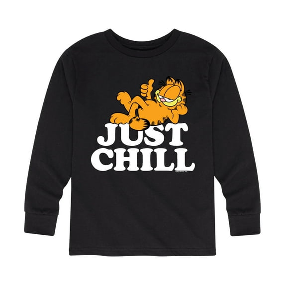 Garfield - Just Chill - Toddler And Youth Long Sleeve Graphic T-Shirt