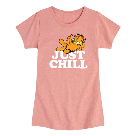 Garfield - Just Chill - Toddler Girls Fitted Short Sleeve T-Shirt
