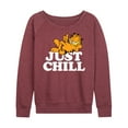 thumbnail image 1 of Garfield - Just Chill - Women's Lightweight French Terry Long Sleeve Shirt, 1 of 5
