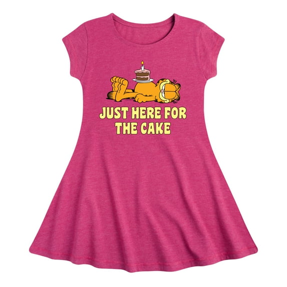 Garfield - Just Here For Cake - Toddler & Youth Girls Fit & Flare Dress