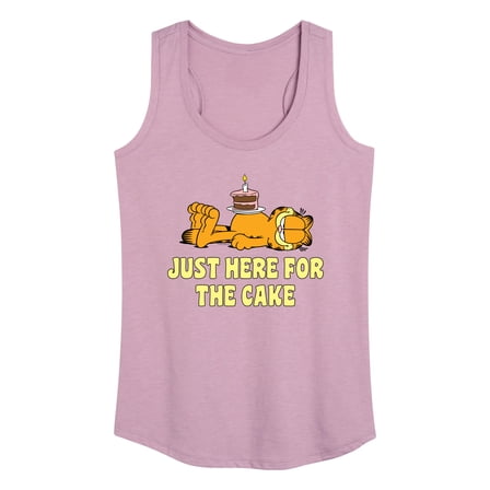 Garfield - Just Here For Cake - Women's Racerback Tank Top