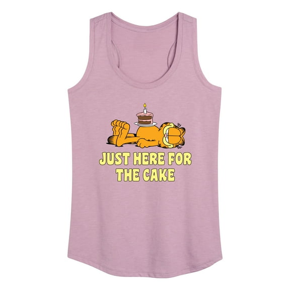Garfield - Just Here For Cake - Women's Racerback Tank Top