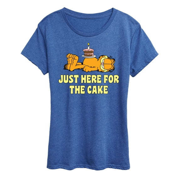 Garfield - Just Here For Cake - Women's Short Sleeve Graphic T-Shirt