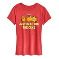 thumbnail image 1 of Garfield - Just Here For Cake - Women's Short Sleeve Graphic T-Shirt, 1 of 5