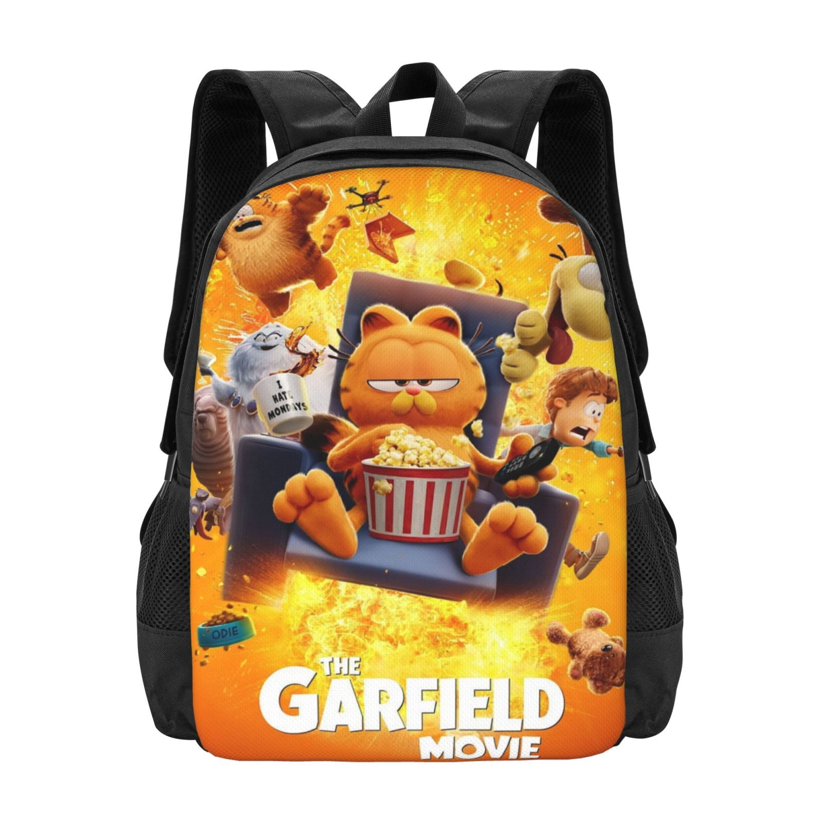 TKBIIUDS Garfield Kids Backpacks School Bag Boys Girls Backpack Travel Daypack Bookbags For Primary Elementary High School