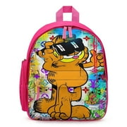 TKBIIUDS Garfield Kids Backpacks School Bag Boys Girls Backpack Travel Daypack Bookbags for Primary Elementary High School