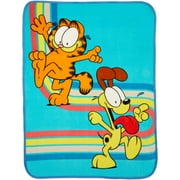 Garfield Kids Blue Print Fleece Throw Blanket, 46 x 60