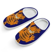 TKBIIUDS Garfield Kids Slippers Boys Girls Warm Soft Memory Foam House Slippers Non-Slip Winter Home Shoes for Indoor Outdoor