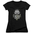 thumbnail image 1 of Garfield Lasagna For Life Junior Women's V-Neck T-Shirt Black, 1 of 1