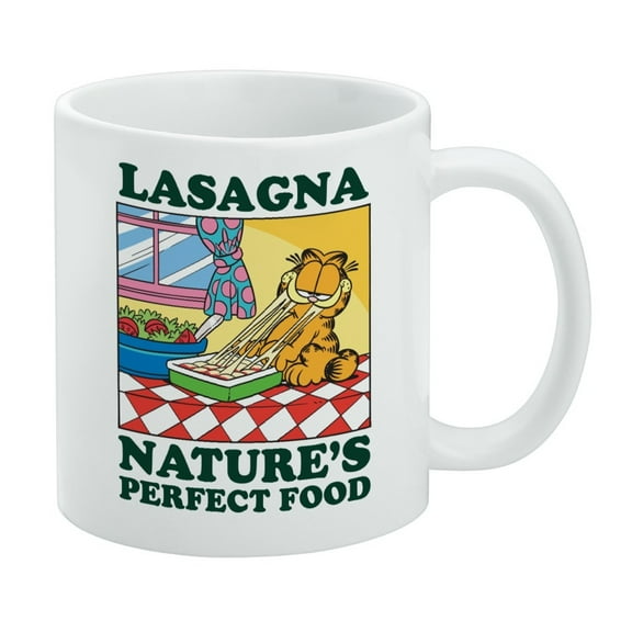 Garfield Lasagna The Perfect Food White Mug