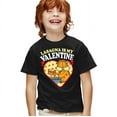 thumbnail image 1 of Garfield Lasagna is my Valentine Kids T Shirt for Youth Boys and Girls, Black, Large, 1 of 5