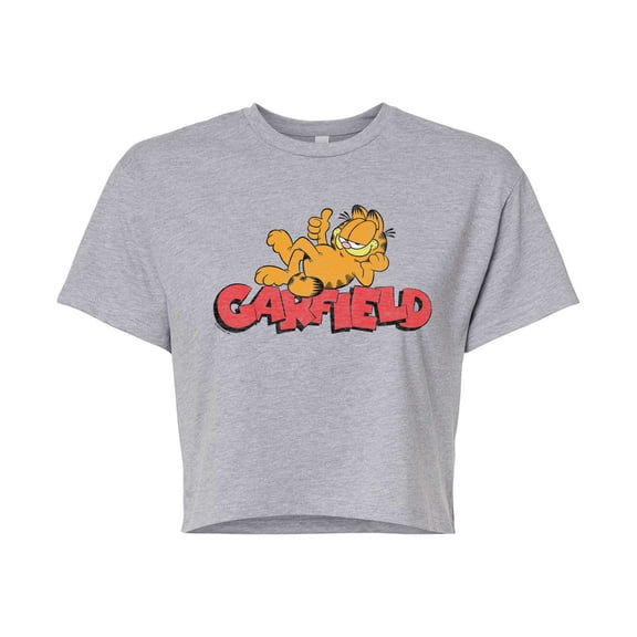 Garfield - Laying Women's Cropped Graphic T-Shirt