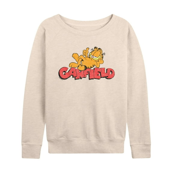 Garfield - Laying - Women's Lightweight French Terry Long Sleeve Shirt