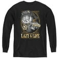 thumbnail image 1 of Garfield Lazy 4 Life Youth Long Sleeve T-Shirt Black, 1 of 1