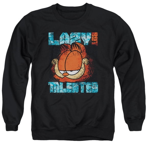 Garfield - Lazy But Talented Distressed - Crewneck Sweatshirt - Medium