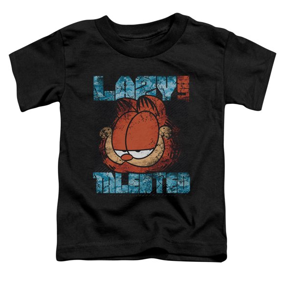 Garfield - Lazy But Talented Distressed - Toddler Short Sleeve Shirt - 3T