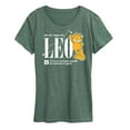 thumbnail image 1 of Garfield - Leo Garfield Astrology - Womens Short Sleeve Graphic T-Shirt, 1 of 4