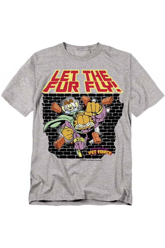 Garfield T-Shirt Let The Fur Fly Unisex Graphic Tee For Men & Women