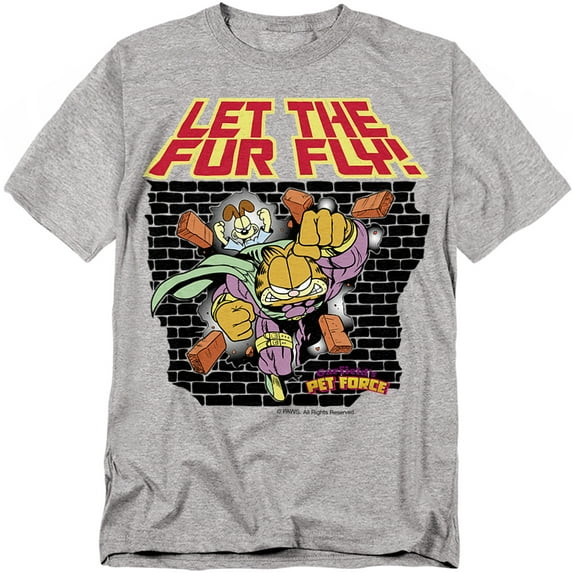Garfield T-Shirt Let The Fur Fly Unisex Graphic Tee For Men & Women