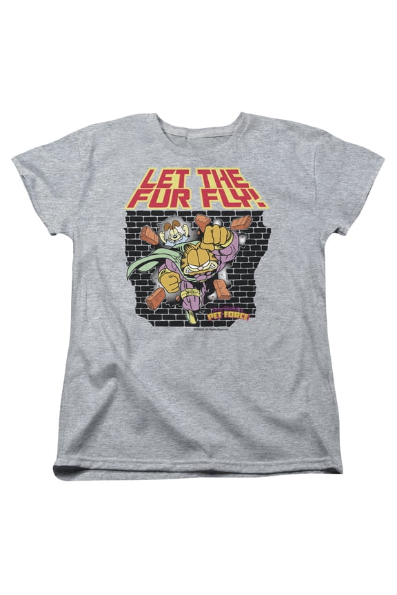 Garfield - Let The Fur Fly - Women's Short Sleeve Shirt - Medium