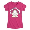 thumbnail image 1 of Garfield - Lets Get Food - Toddler & Youth Girls Short Sleeve Graphic T-Shirt, 1 of 5