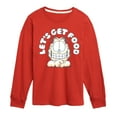 thumbnail image 1 of Garfield - Lets Get Food - Toddler & Youth Long Sleeve Graphic T-Shirt, 1 of 5