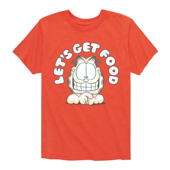 Garfield - Lets Get Food - Toddler & Youth Short Sleeve Graphic T-Shirt
