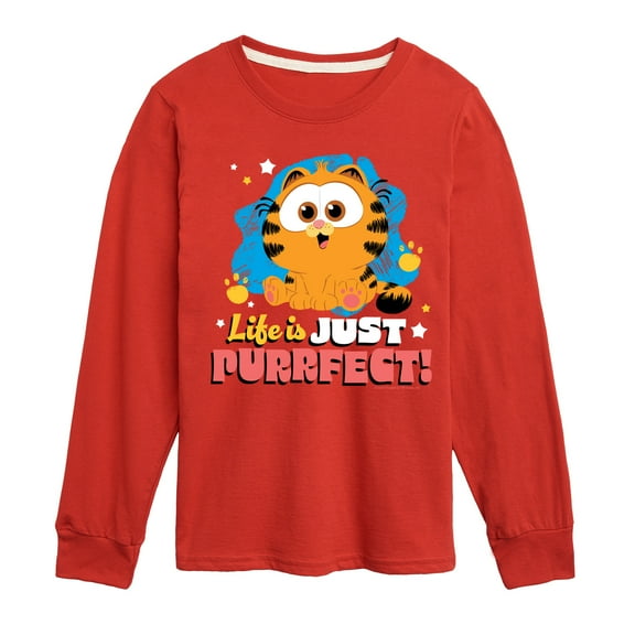 Garfield - Life Is Just Purrfect - Toddler & Youth Long Sleeve Graphic T-Shirt