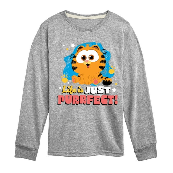 Garfield - Life Is Just Purrfect - Toddler & Youth Long Sleeve Graphic T-Shirt