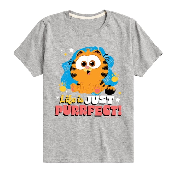 Garfield - Life Is Just Purrfect - Toddler & Youth Short Sleeve Graphic T-Shirt