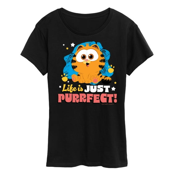 Garfield - Life Is Just Purrfect - Women's Short Sleeve Graphic T-Shirt