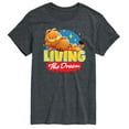 thumbnail image 1 of Garfield - Living The Dream - Adult Short Sleeve Tee, 1 of 5
