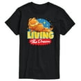 thumbnail image 1 of Garfield - Living The Dream - Adult Short Sleeve Tee, 1 of 5