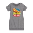 thumbnail image 1 of Garfield - Living The Dream - Toddler & Youth Girls Fleece Dress, 1 of 5