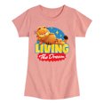 thumbnail image 1 of Garfield - Living The Dream - Toddler & Youth Girls Short Sleeve Graphic T-Shirt, 1 of 5