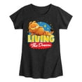 thumbnail image 1 of Garfield - Living The Dream - Toddler & Youth Girls Short Sleeve Graphic T-Shirt, 1 of 5