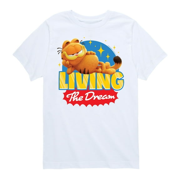 Garfield - Living The Dream - Toddler & Youth Short Sleeve Graphic T-Shirt