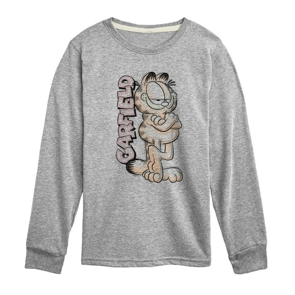 Garfield - Logo Vertical - Toddler & Youth Long Sleeve Graphic T-Shirt
