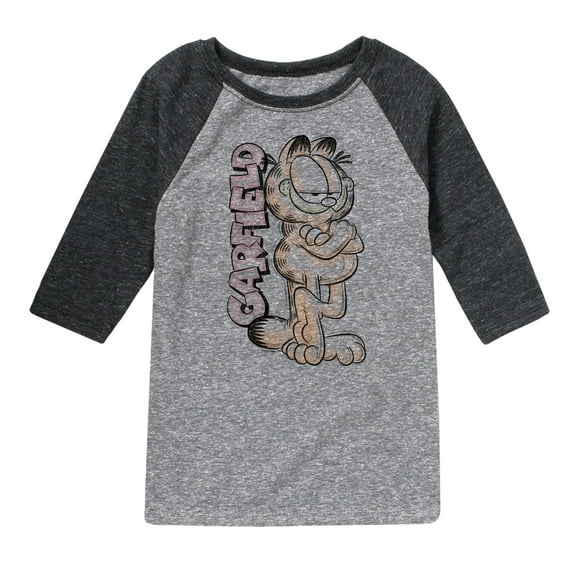 Garfield - Logo Vertical - Toddler & Youth Raglan Graphic T-Shirt