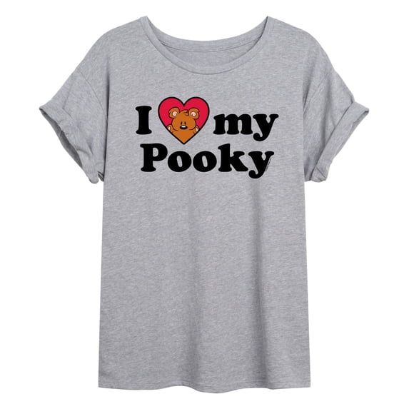 Garfield - Love My Pooky - Juniors Oversized Graphic T-Shirt
